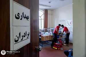 موکب خدمت رسانی دربیرستان امام رضا علیه&zwnj;السلام واحد چناران