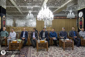 دیدار اساتید دانشگاه دفاع ملی با تولیت آستان قدس رضوی