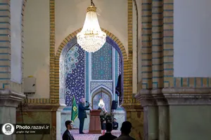 مراسم چهلم شهدای خدمت در حرم مطهر رضوی