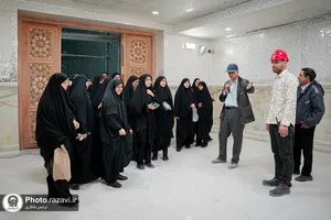 بازدید خواهران خدمه حرم مطهر رضوی از بخش&zwnj;های مختلف حرم امام رضا علیه&zwnj;السلام