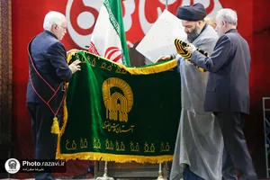 مراسم عزاداری زائران عرب زبان در حرم مطهر رضوی