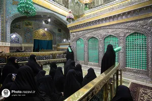 غبارروبی ضریح منور رضوی