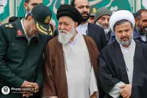 تشییع پیکر شهید مهدی خموشی در حرم مطهر رضوی