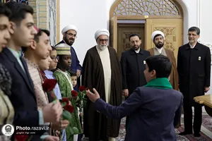 مراسم جشن میلاد امیرالمومنین در تالار ولایت حرم مطهر رضوی