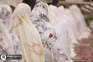 تشرف زوج&zwnj;های جوان دانشگاه امام حسین(علیه&zwnj;السلام) به حرم مطهر رضوی