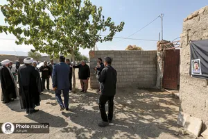 دیدار معاون تبلیغات اسلامی حرم مطهر رضوی با خانواده جانباختگان حادثه معدن طبس