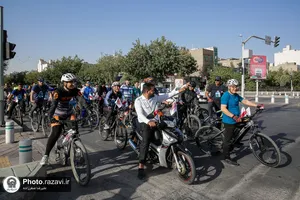 همایش دوچرخه سواری کارکنان شرکت صنایع غذایی رضوی