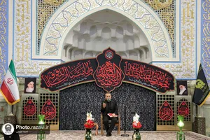 عزاداری شب شهادت حضرت زهرا سلام الله علیها در حرم مطهر رضوی