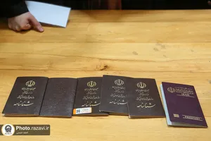 حضور پرشور مردم پای صندوق های رای در حرم مطهر رضوی -2