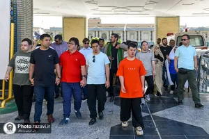 تشرف کاروان زیارت اولی سندروم دان به حرم مطهر رضوی