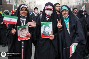 راهپیمایی پرشکوه 22 بهمن در مشهد-٢