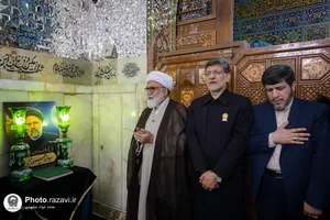 گرامیداشت اولین سالگرد شهادت آیت الله رئیسی در حرم مطهر رضوی