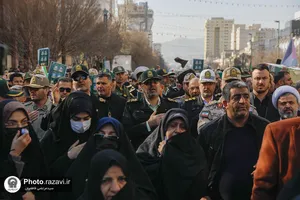تشییع پیکر شهدای دفاع مقدس و مدافع امنیت در مشهد