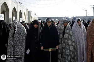 اقامه نماز عید سعید فطر در حرم مطهر رضوی