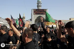 عزاداری عاشورای حسینی در حرم مطهر رضوی