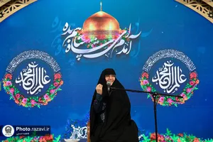 گلباران حرم مطهر رضوی در روز میلاد حضرت معصومه سلام الله علیها