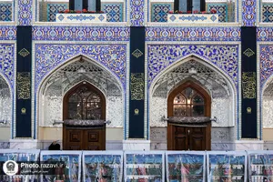 سیاه&zwnj;پوشی حرم مطهر رضوی در عزای شهادت حضرت زهرا(س)
