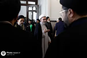 مراسم ترحیم حجت الاسلام والمسلمین سید جعفر طباطبایی در حرم مطهر رضوی