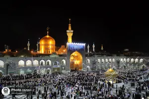 طنین&zwnj; الله اکبر در حرم مطهر رضوی
