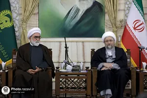 دیدار رئیس تشخیص مصلحت نظام با علما و اساتید حوزه علمیه مشهد مقدس