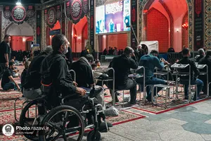 بزرگداشت رهبر شهید انقلاب ویژه زائران عرب زبان حرم مطهر رضوی