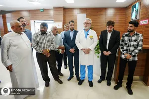 بازدید واقفین و ناذرین از بیمارستان رضوی