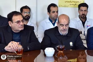 حضور خدام حرم مطهر رضوی در بیمارستان ثامن&zwnj;الائمه چناران