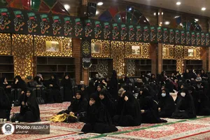 عزاداری شهادت حضرت زهرا(س) در باغ اردوگاه خاتون