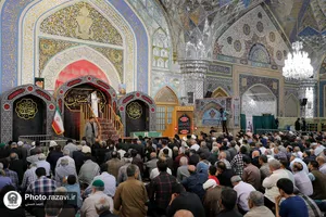 تشییع پیکر شهید سیدهاشم حسینی در حرم مطهر رضوی