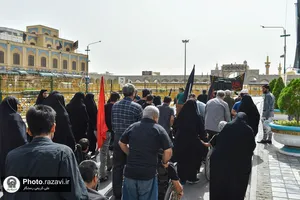 تشرف معلولان آسایشگاه فیاض بخش به حرم مطهر رضوی