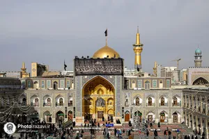 سیاه&zwnj;پوشی حرم مطهر رضوی به مناسبت شهادت امام هادی علیه&zwnj;السلام