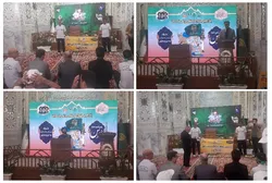 ورود کاروان «جاده ولایت» به مشهد پس از ۱۷۰۰ کیلومتر دویدن |  استقبال خدام از دوندگان در حرم مطهر رضوی