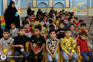 ضبط برنامه تلویزیونی &laquo;بچه مسلمان&raquo; در رواق کودک حرم مطهر رضوی