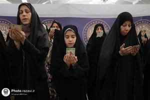 اقامه نماز عید قربان در حرم مطهر رضوی