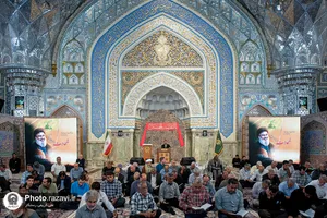 مراسم بزرگداشت شهید حجت&zwnj;الاسلام سیدحسن نصرالله در حرم مطهر رضوی