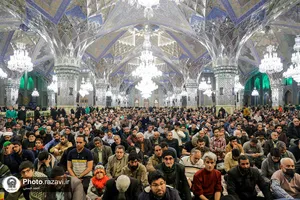 قرائت دعای ندبه در حرم مطهر رضوی