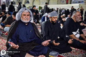 عزاداری شام اربعین حسینی ویژه زائران عرب&zwnj;زبان حرم مطهر رضوی