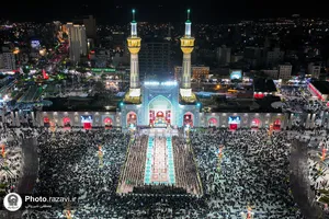 آیین خطبه&zwnj;خوانی شب عاشورای حسینی در حرم مطهر رضوی -1