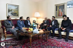 دیدار مدیریت نظارت بر موقوفات آستان قدس رضوی با رضاقلی قهرمان