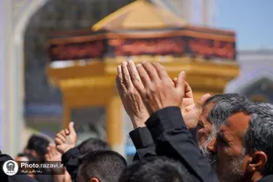 عزاداری تاسوعای حسینی در حرم مطهر رضوی