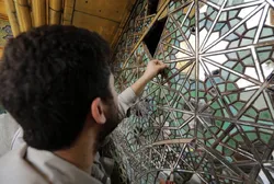 عملیات استحکام‌بخشی و مرمت «ایوان طلای صحن آزادی» آغاز شد