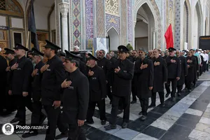 عزاداری روز شهادت امام سجاد در حرم مطهر رضوی