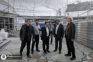 بازدید معاون فرهنگی اجتماعی معاون اول رئیس جمهور از فعالیت&zwnj;های عمرانی حرم مطهر رضوی