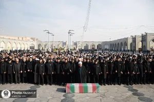 تشییع پیکر شهید شاهد شجاعی&zwnj;پور در حرم مطهر رضوی