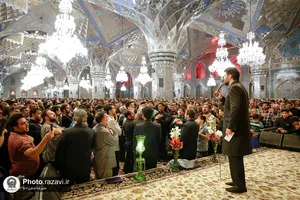 مراسم عزاداری شب شهادت امام صادق(علیه&zwnj;السلام) در حرم مطهر رضوی
