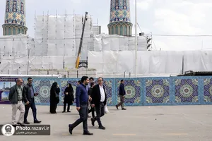 بازدید مهندسان معماری استان خراسان رضوی از پروژه های عمرانی حرم مطهر
