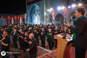 عزاداری سنتی شب هشتم محرم در &laquo;حسینیه حرم&raquo;