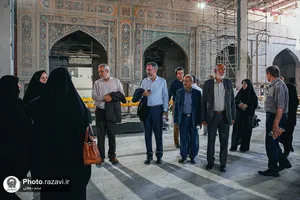 بازدید کارکنان آموزش پرورش از رواق خدمت و پروژه های عمرانی