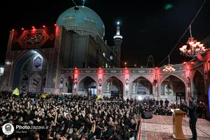 عزاداری شیعیان افغانستانی در حسینیه حرم