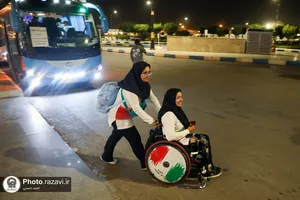 حضور کاروان پارالمپیک ۲۰۲۴ پاریس در حرم مطهر رضوی